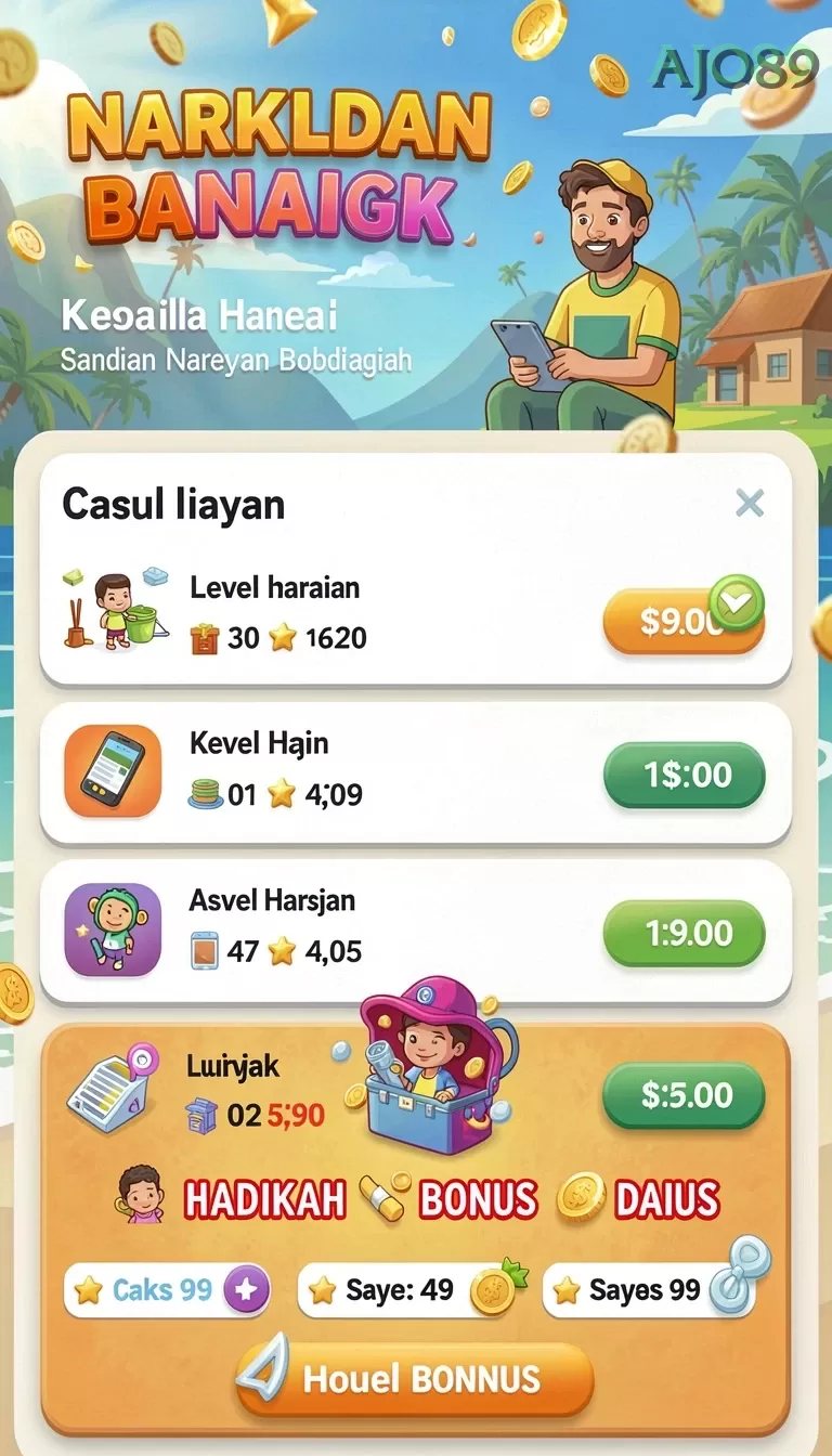 Cuplikan layar MASBRO12 — menu navigasi